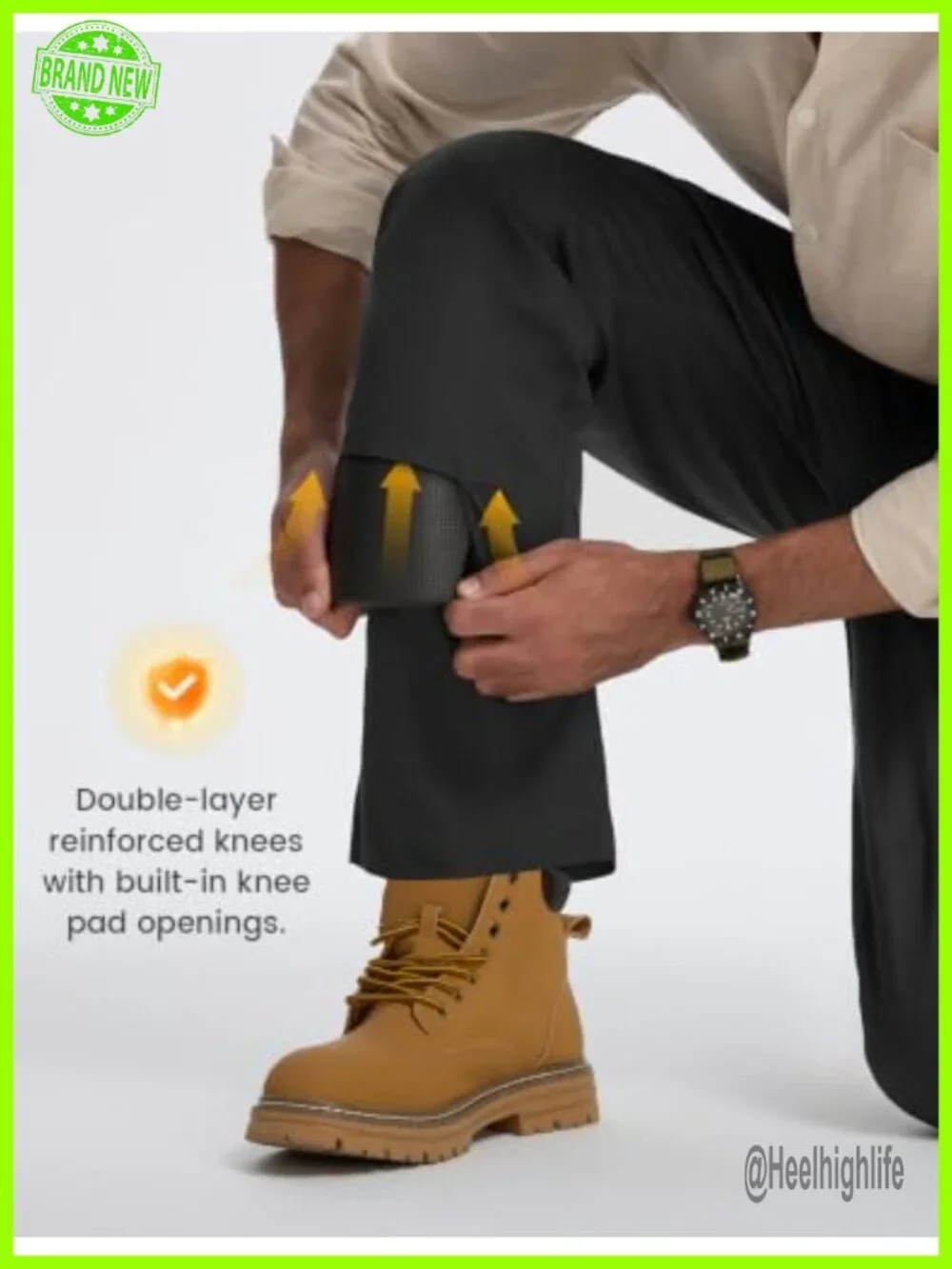 Men's Ripstop Carpenter Cargo Pants Stretch Utility Workwear with Pockets